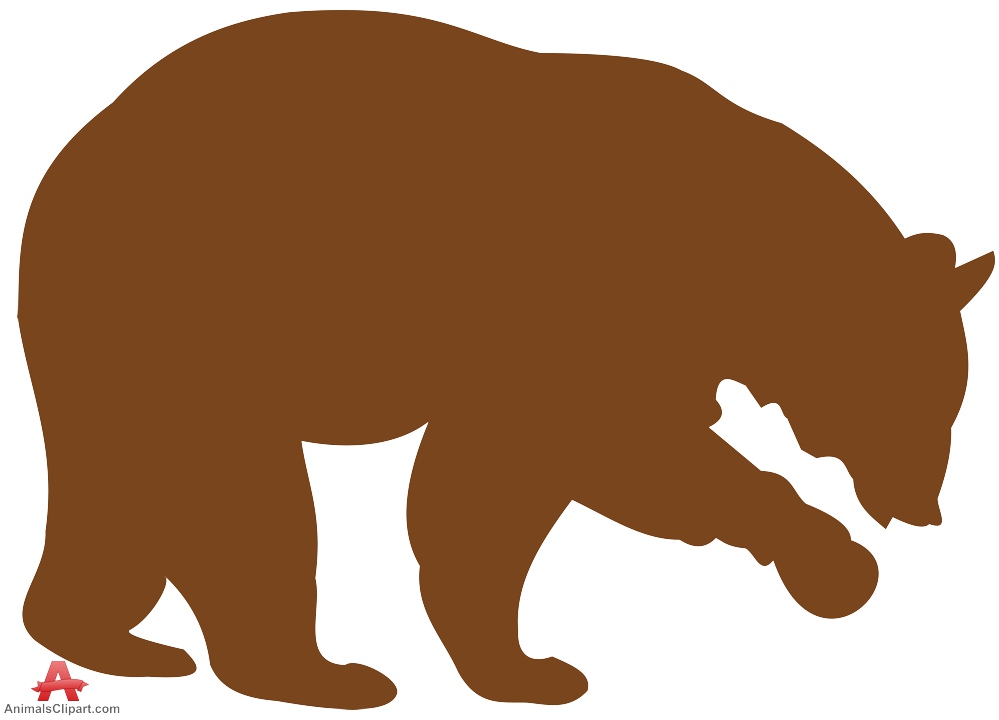 999x720 Brown Bear Clipart Bear Silhouette
