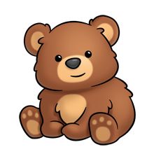 220x220 Cute Bear Clipart