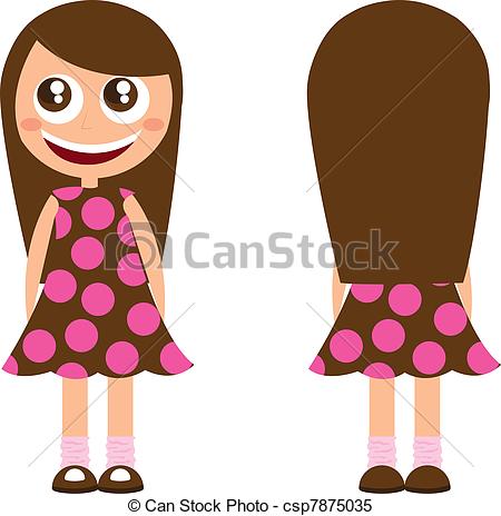 450x464 Brown Hair Clipart Cute Cartoon