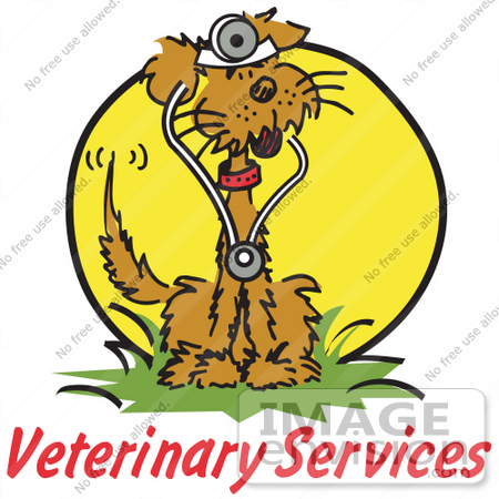 450x450 Royalty Free Cartoon Clip Art Of Veterinary Services Text Under