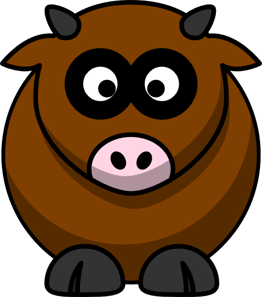 528x598 Brown Cow Clip Art