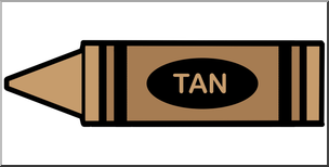 304x154 Clip Art Crayon Tan Color I Abcteach