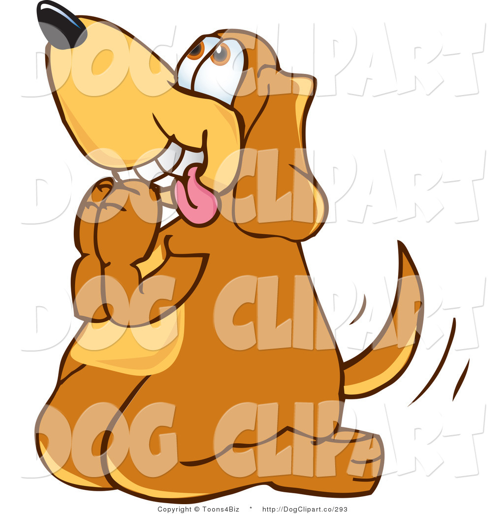 1024x1044 Vector Cartoon Clip Art Of A Hungry Brown Dog Mascot Cartoon