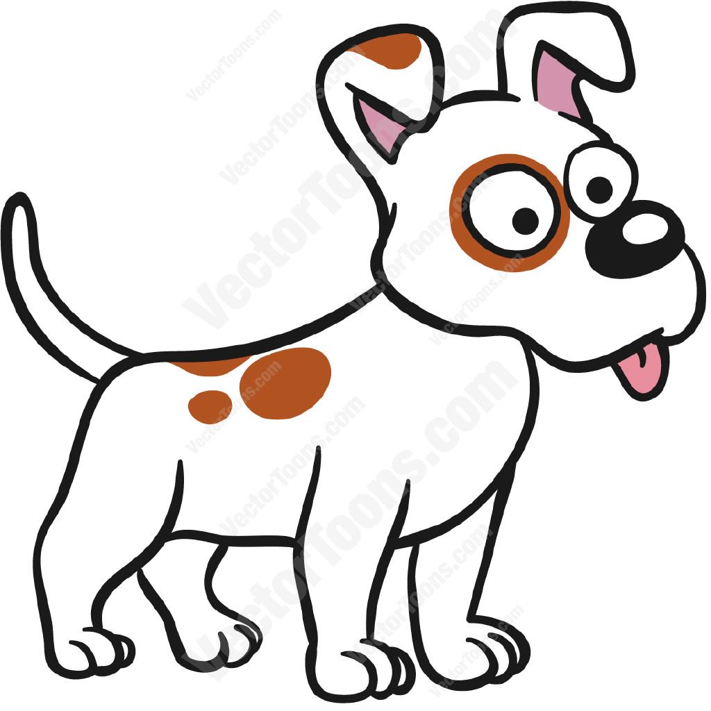 1024x1024 Brown Dog Standing With Its Tongue Hanging Out Copy Cartoon