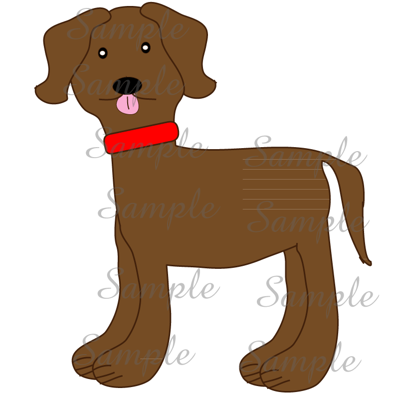 800x800 Brown Dog Clipart