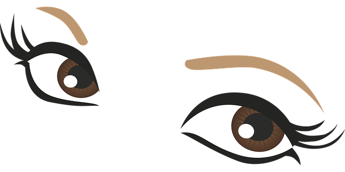 680x340 Brown Eyes Clipart Lash Clipart