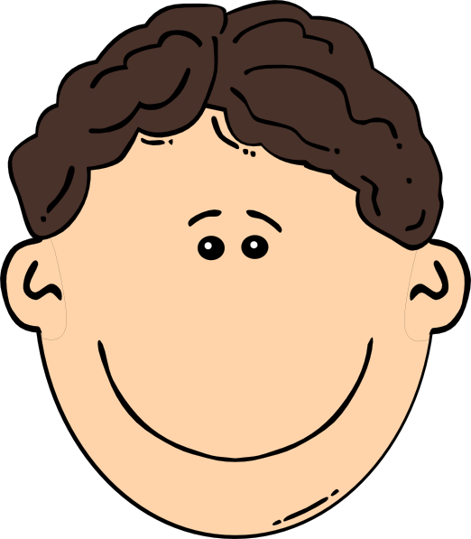 522x597 Smiling Brown Hair Man Clip Art