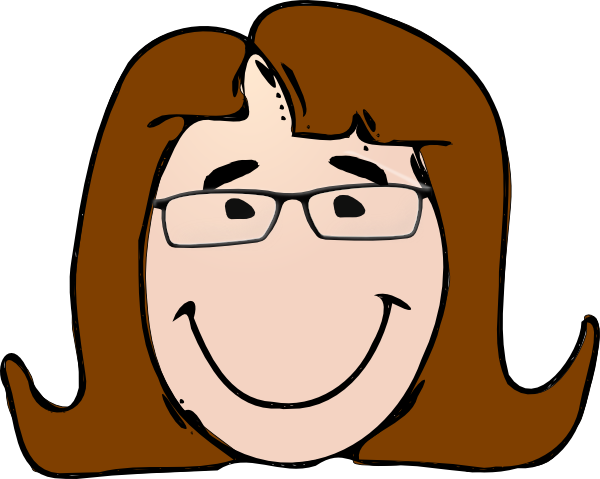 600x479 Woman With Brown Hair Clip Art