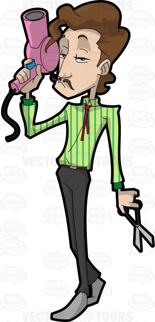 494x1024 With Long Brown Hair Clipart