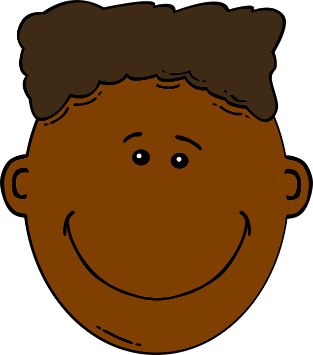 635x720 Brown Hair Clipart Boy Head