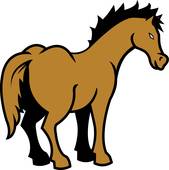 169x170 Brown Horse Clip Art