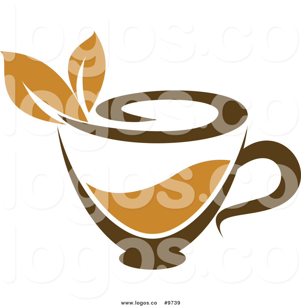 1024x1044 Royalty Free Clip Art Vector Cup Of Brown Tea With A Leaf Logo By