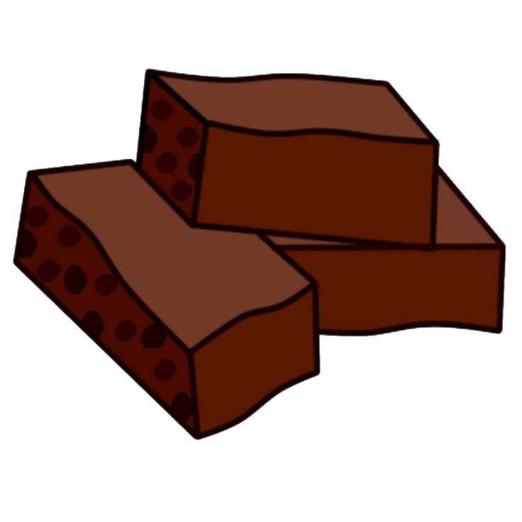 736x736 Brownie Clipart Chocolate Brownie