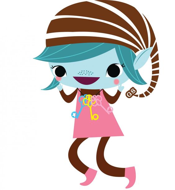 564x610 Girl Scout Brownie Happy Elf Use Her As Flat Stanley. Send
