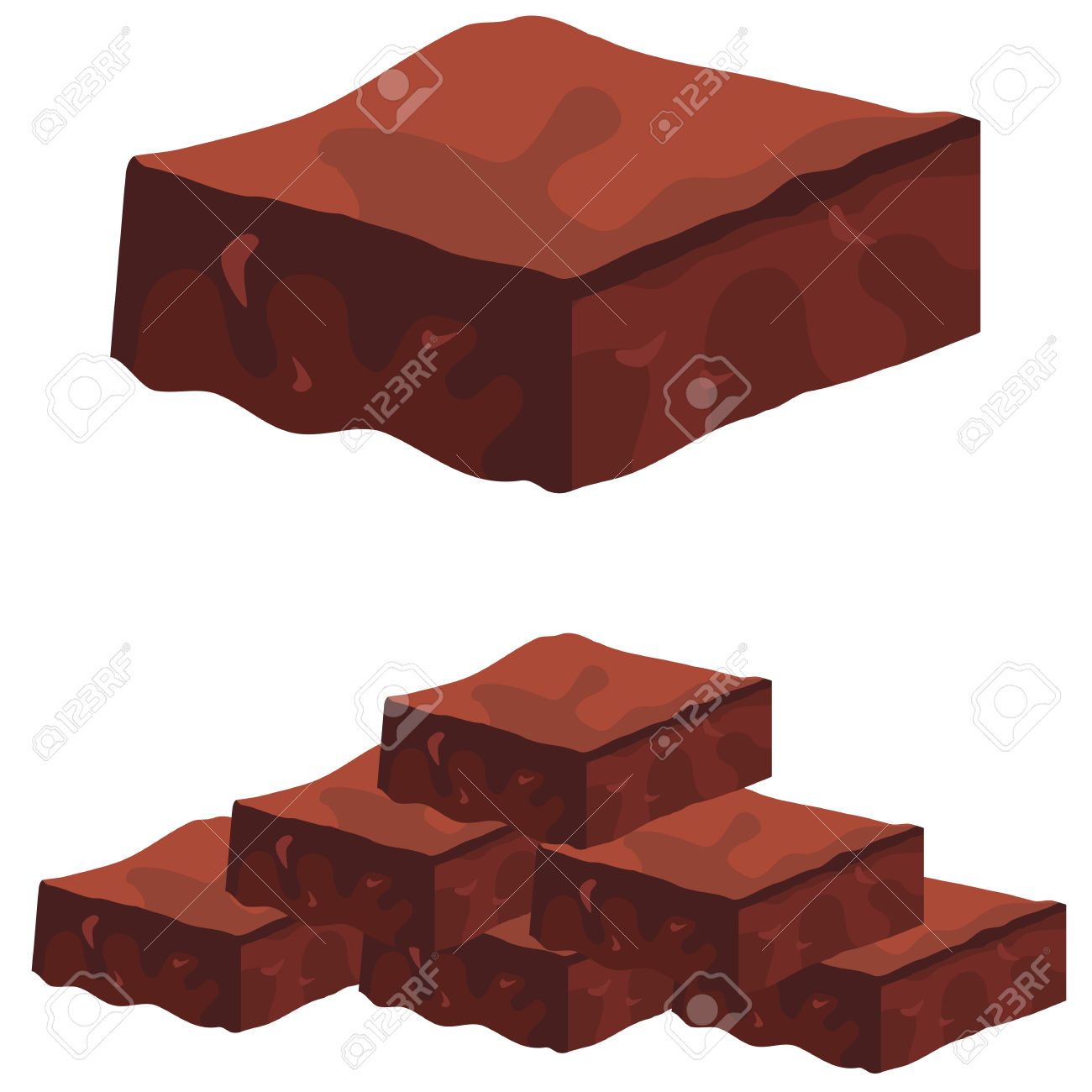 1300x1300 Brownie Clipart Chocolate Brownie