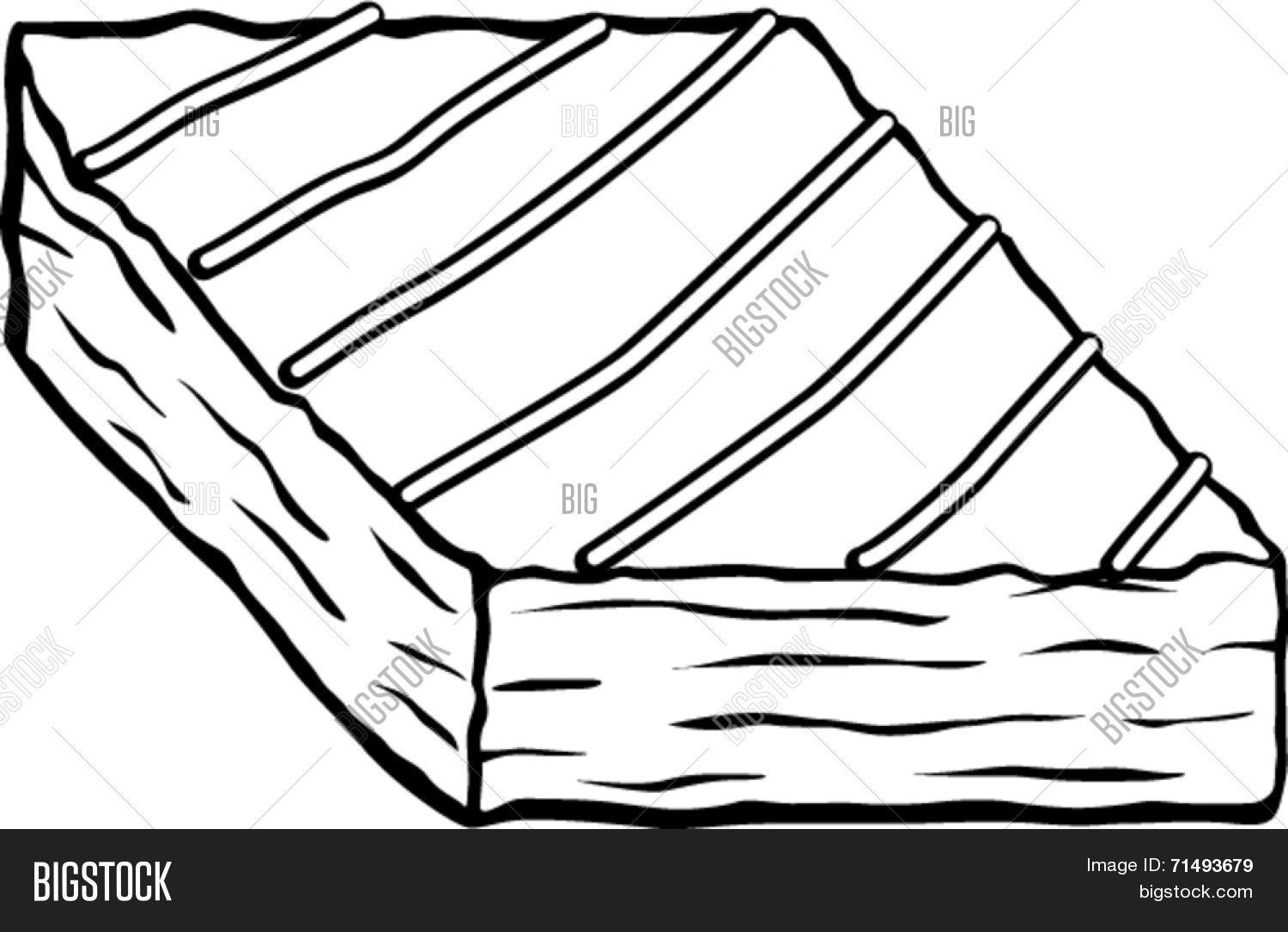 1500x1086 Brownie Clipart Vector