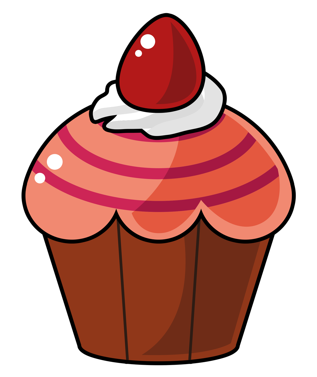 1009x1200 Brownie Clipart Pretty Cupcake