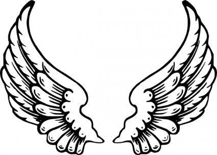 425x303 Angel Wings Clip Art Daycare Crafts Angel Wings