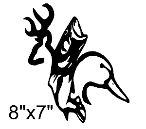 300x266 Buckduckfish Decalsticker, Browning,deer Hunting,bow, Ebay