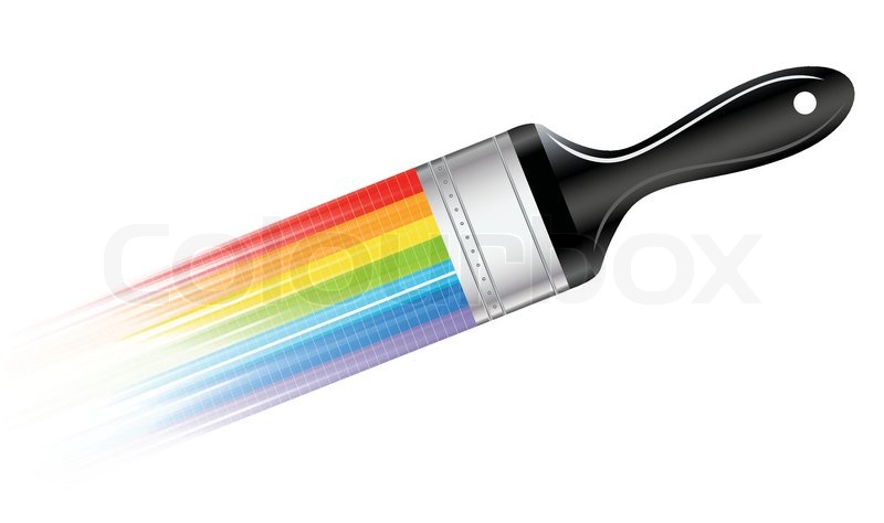 800x474 Vector Brush Clip Art Stock Vector Colourbox