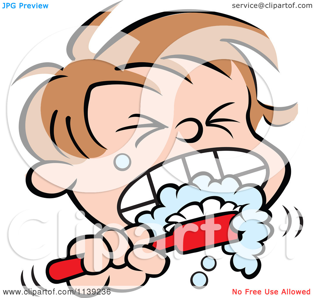 1080x1024 Boy Brushing Teeth Clipart 2069647