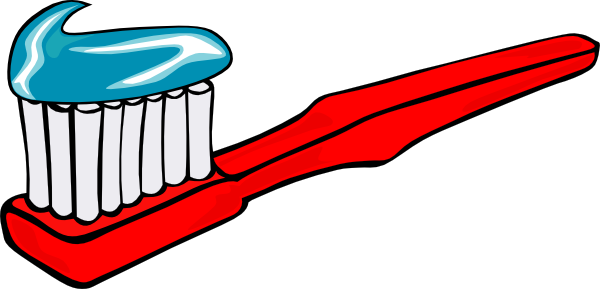 600x289 Toothbrush With Toothpaste Clip Art