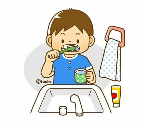 500x451 Brush Teeth Free Vector Graphic Brush Tooth Paste Dental Care