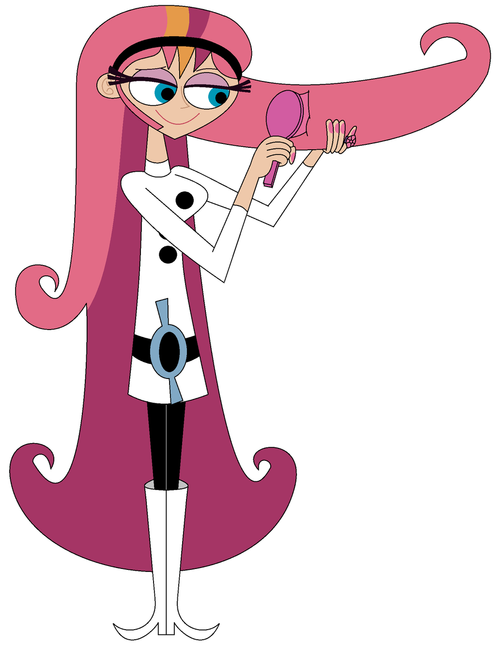 1024x1335 Agent Xero Brushing Her Hair By Redheadxilamguy