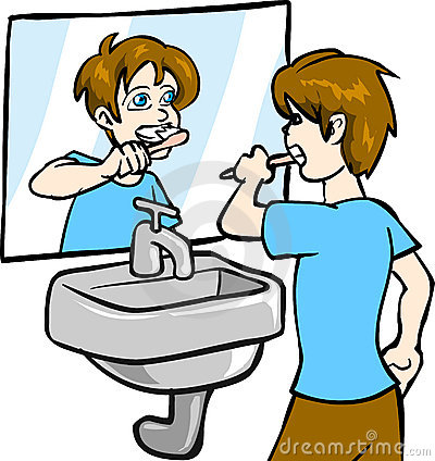 400x424 Clip Art Brushing Teeth Clipart