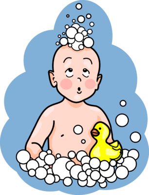 306x400 Image Baby Bath Baby Clip Art