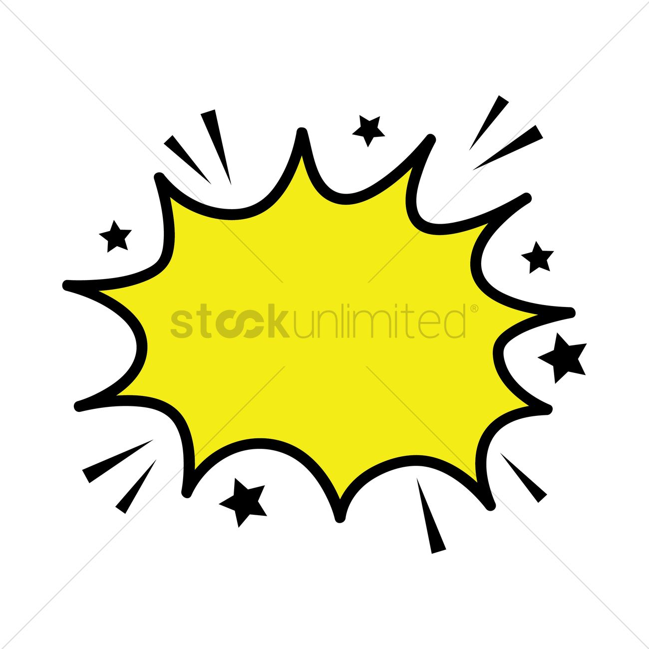 1300x1300 Comic Speech Bubble Vector Image