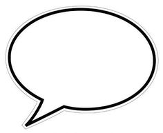 236x193 Full Page Blank Speech Bubbles (Printable) Michelle