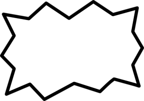 296x207 White Amp Black Bubble Clip Art