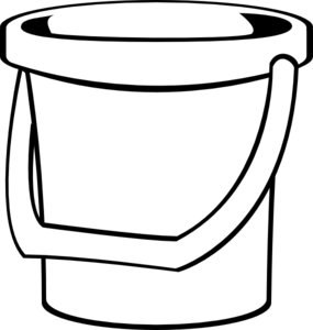 285x300 White Bucket 1 Clip Art