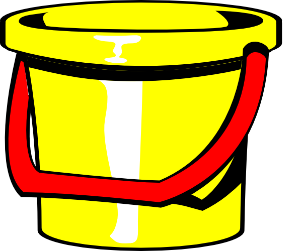 600x500 Bucket Yellow Clip Art