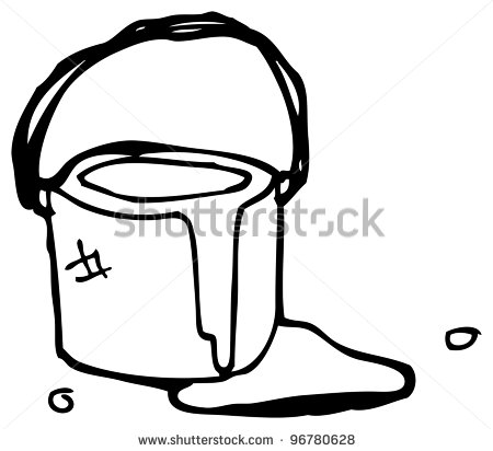 450x412 Bucket Black And White Clipart