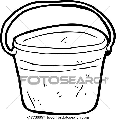 450x465 Clip Art Of Cartoon Metal Bucket K17736697