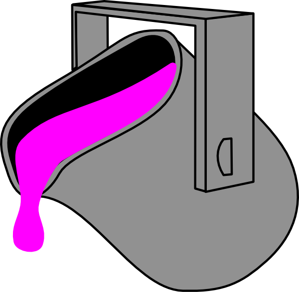 600x586 Paint Pink Bucket Clip Art