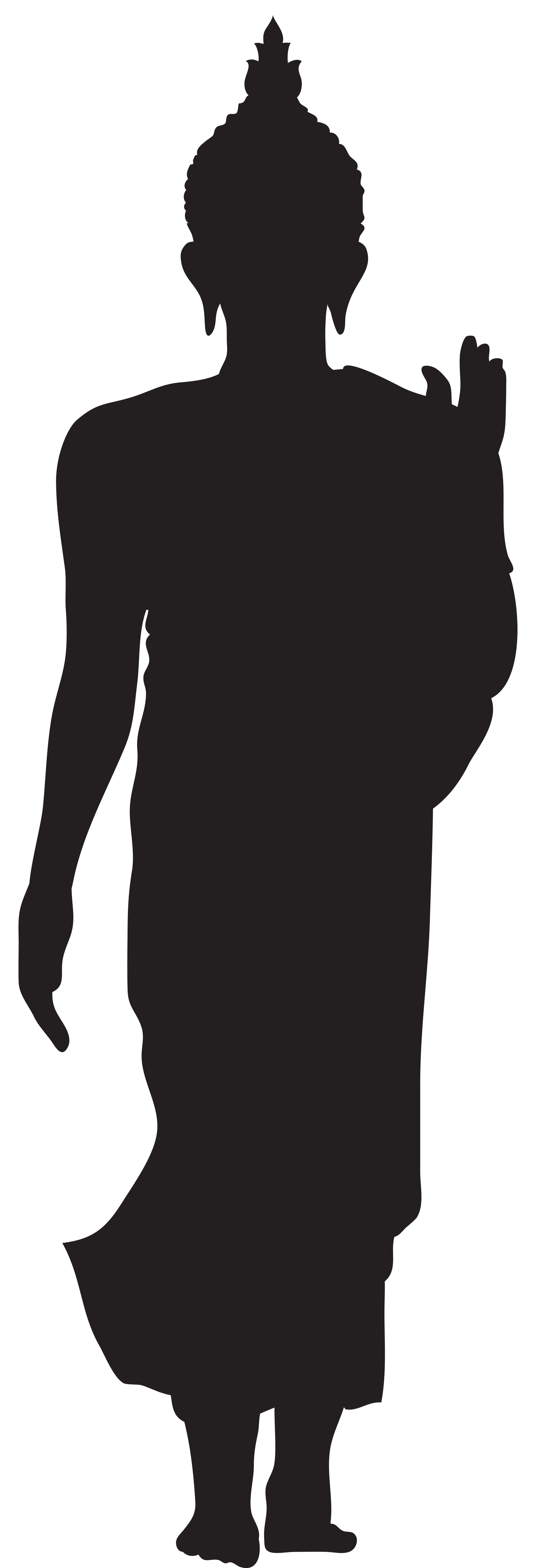 2733x8000 Buddha Silhouette Clip Art