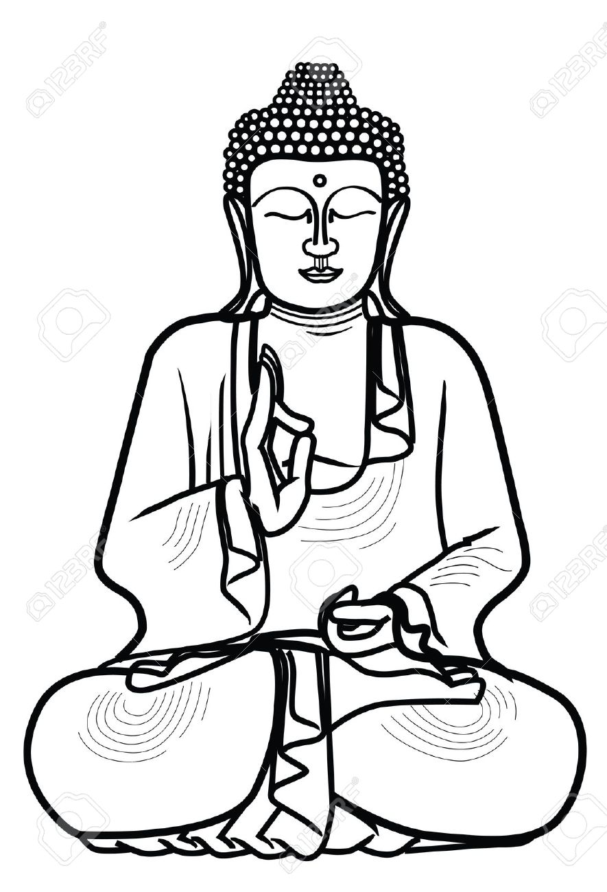 885x1300 Buddha Clipart Zen
