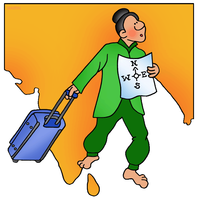 645x648 Religion Clip Art By Phillip Martin, Buddha's Wandering