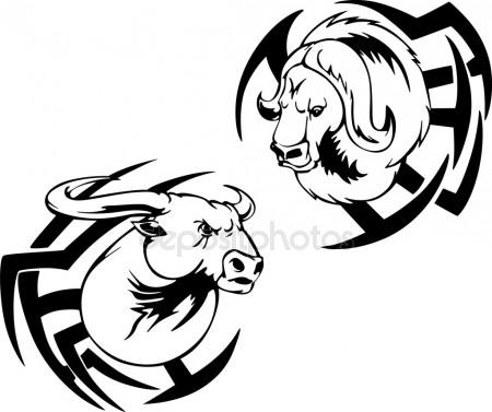 450x377 Buffalo Head Stock Vectors, Royalty Free Buffalo Head