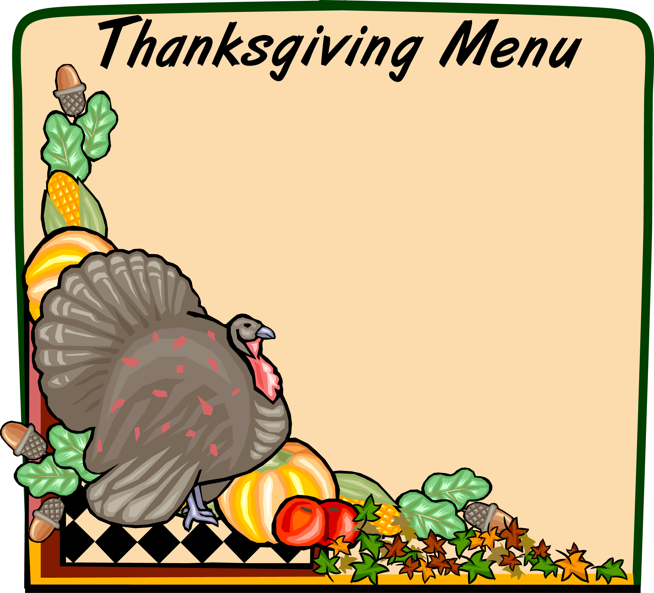 2185x1982 Thanksgiving Buffet Clipart