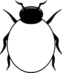 252x297 Bugs Clipart Black And White
