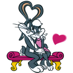 300x300 Free Valentine Clipart Bugs Bunny