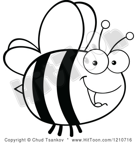 450x470 Black And White Bee