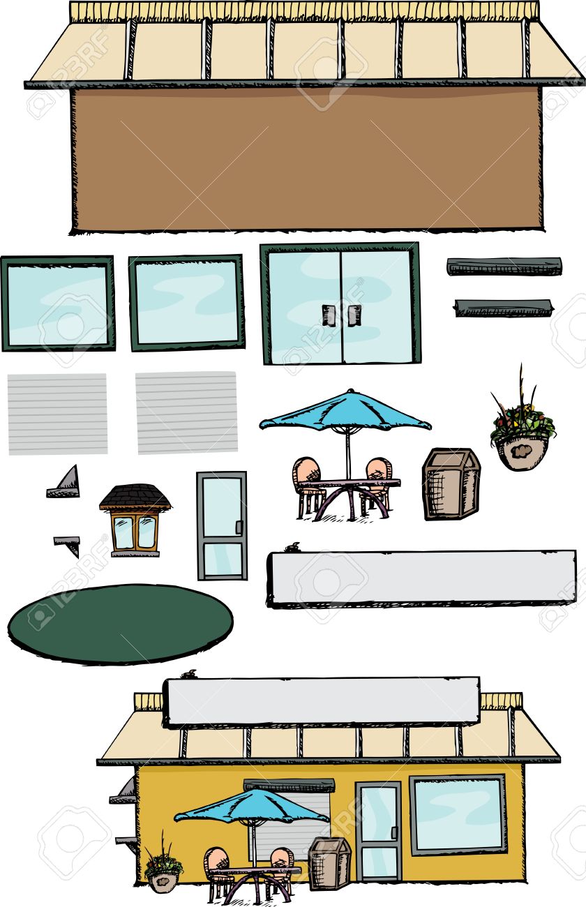 840x1300 Parts Of The Building Clipart
