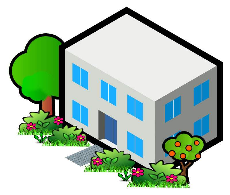 800x678 Main Building Clipart