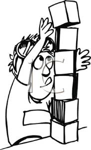 183x300 Picture A Boy Stacking Building Blocks