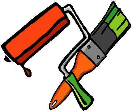 427x360 Painting Tools Clipart Clipartfest